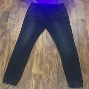 Masorini Jabari Denim Black Joggers Jeans